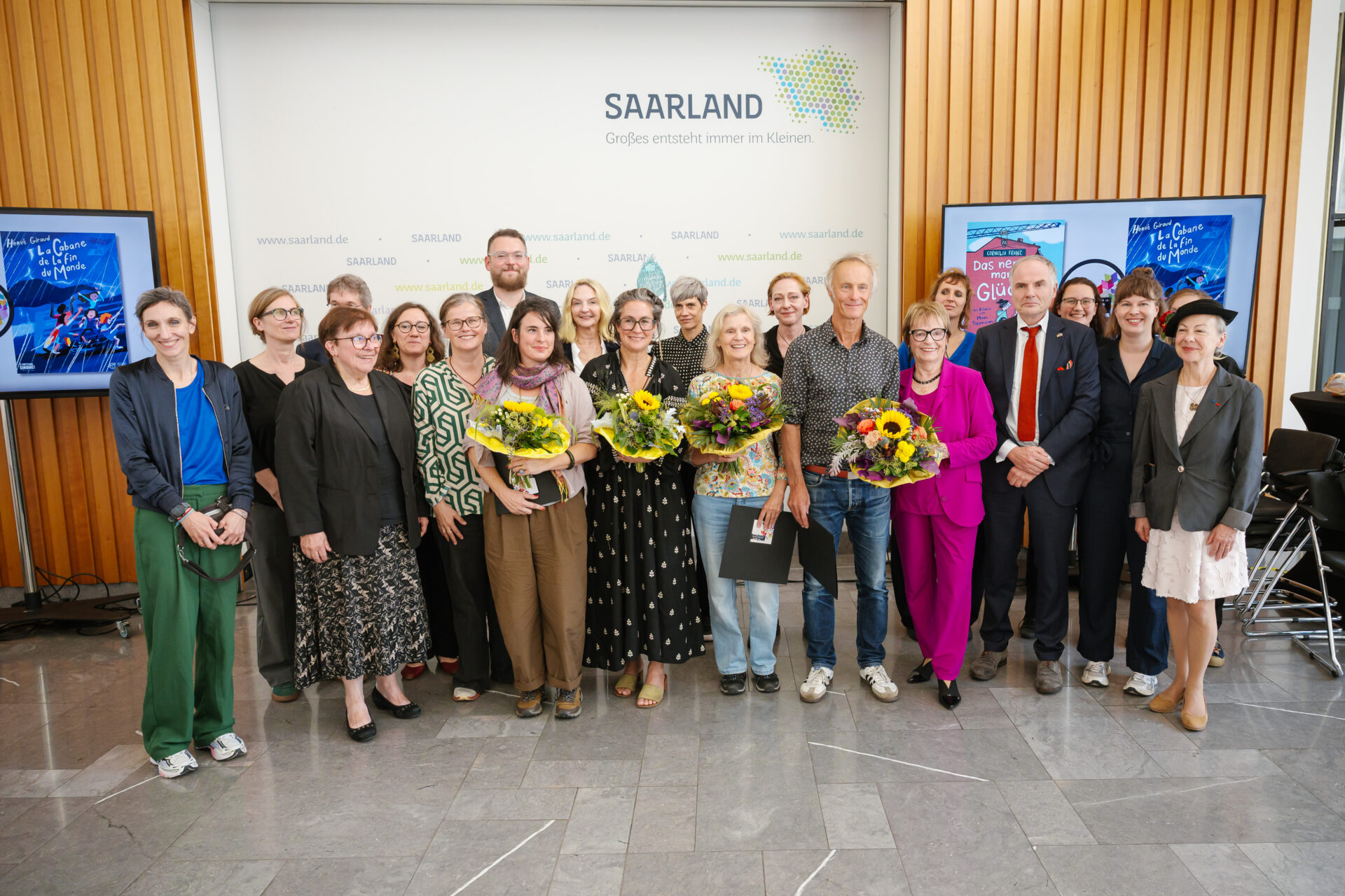 Photo de groupe lors de la remise des prix